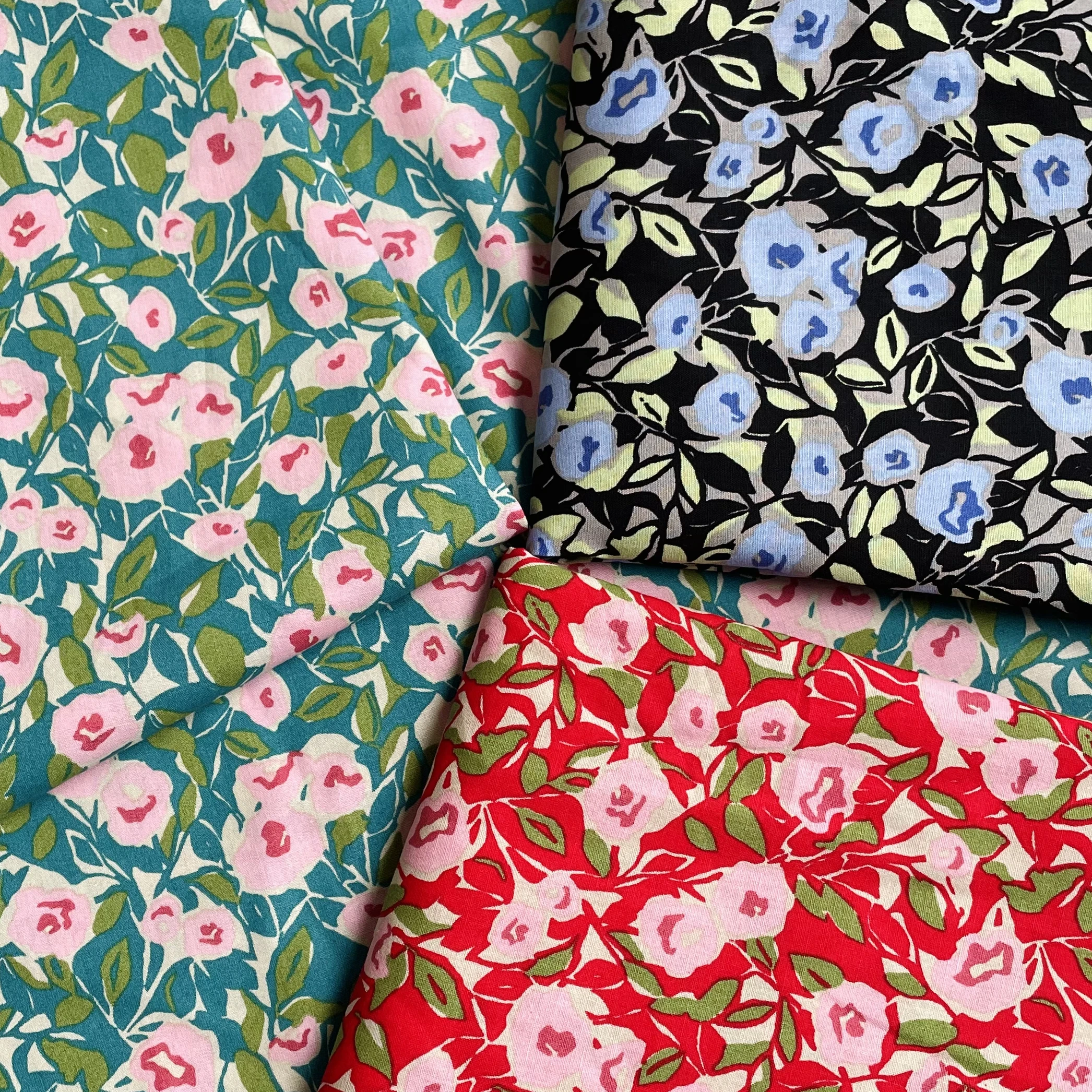 Little Fresh Floral 100% Cotton Poplin 60S Liberty Fabric Digital Printing for Sewing Cloth Dresses Skirt Kids Baby Designer