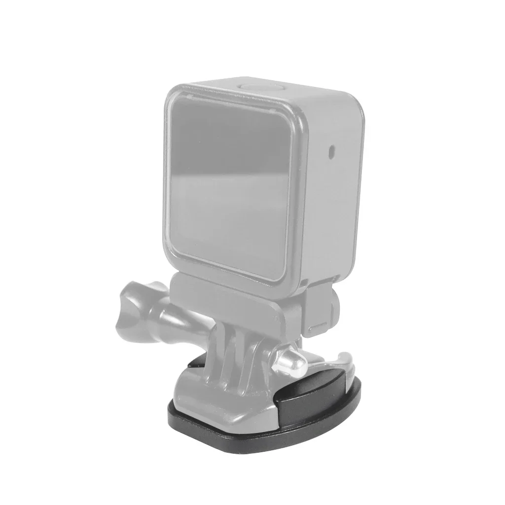 Flat Mount Helmet Base Adapter Surfboard Surface 4 Holes for Go Pro 13 12 11 Quick Release Plate Tripod Bracket Phone Holder