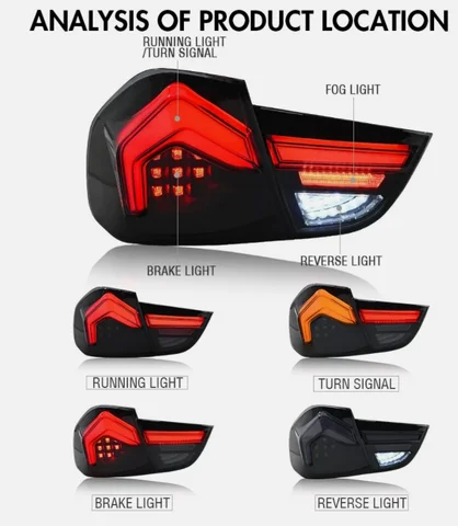 8 best sales bmw e90 rear lights - №3