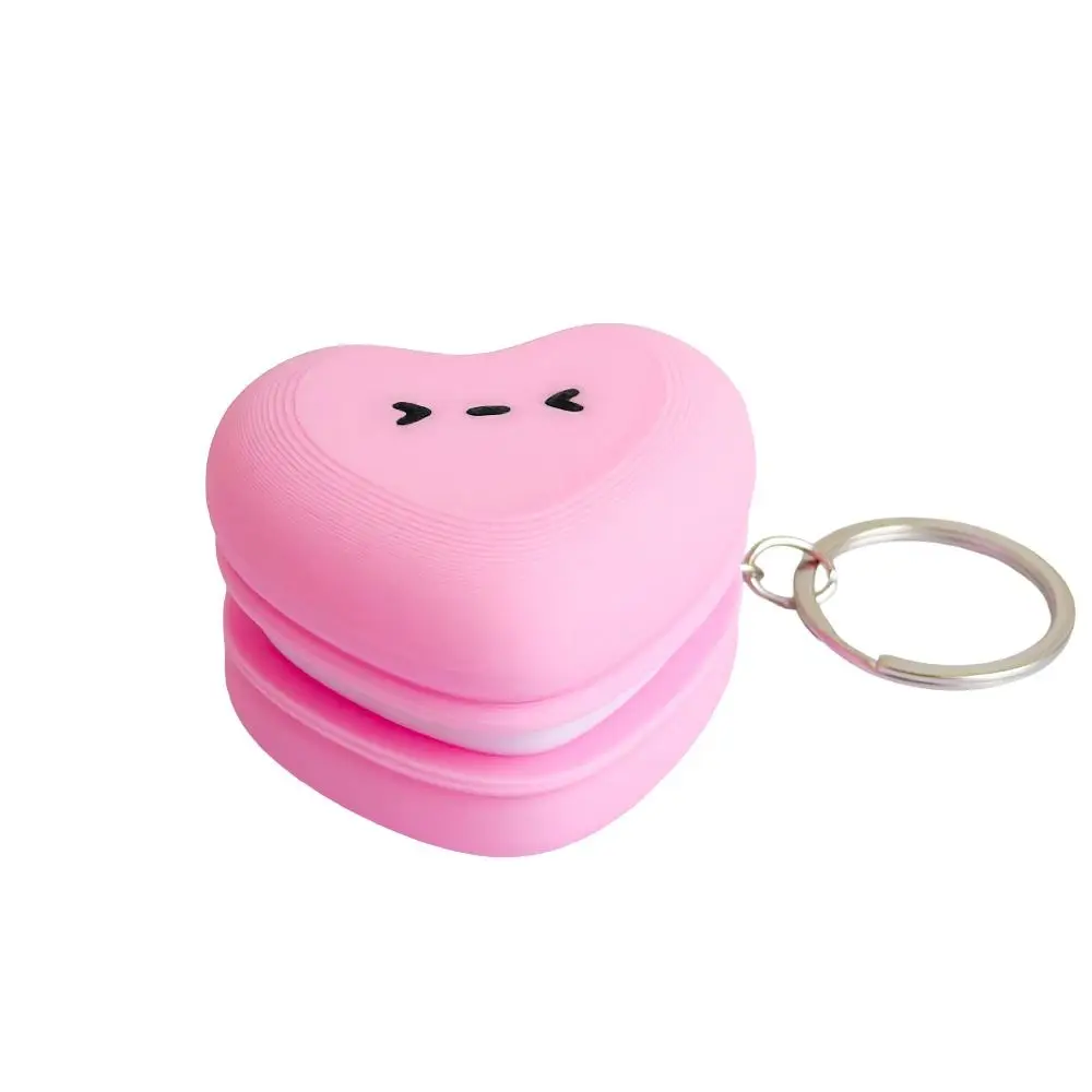 3D Printed Foods Clicker Keychain Simulation Food Funny Finger Button Pendant Sensory Fidget Coffee Calming Keychain Kids