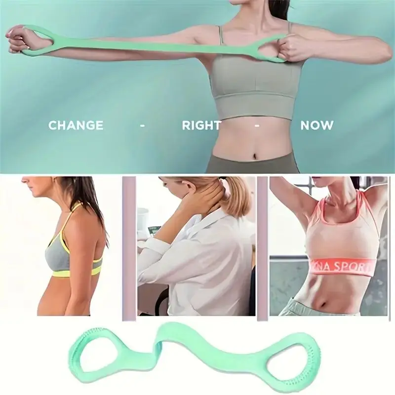 Yoga Resistance Bands 8 Shape Chest Expander Home With Elastic Band Sports Exercise Puller Arm Exercise Training Pilates Gym