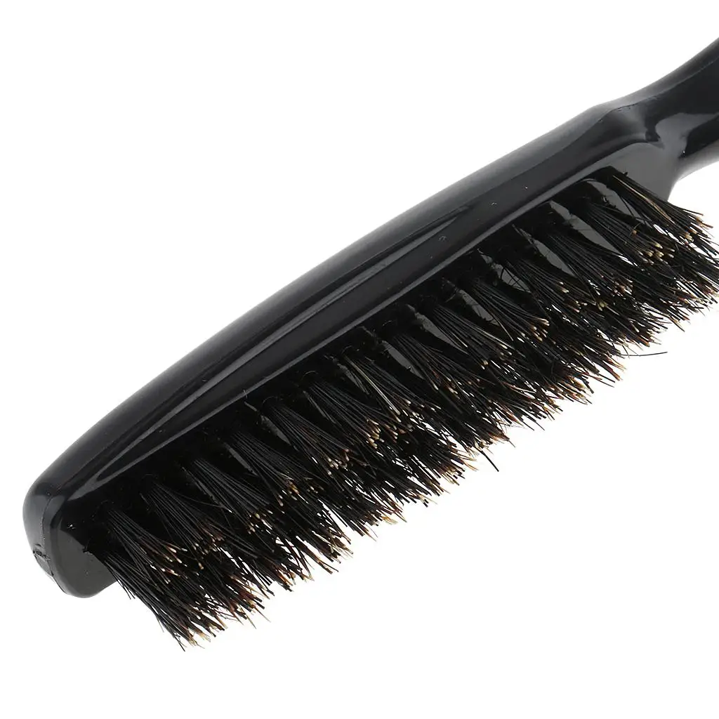Hairdressing Salon Brushes Three Row Teasing Comb with Plastic Handle Hair Styling Brush for Travel and All Hair Types