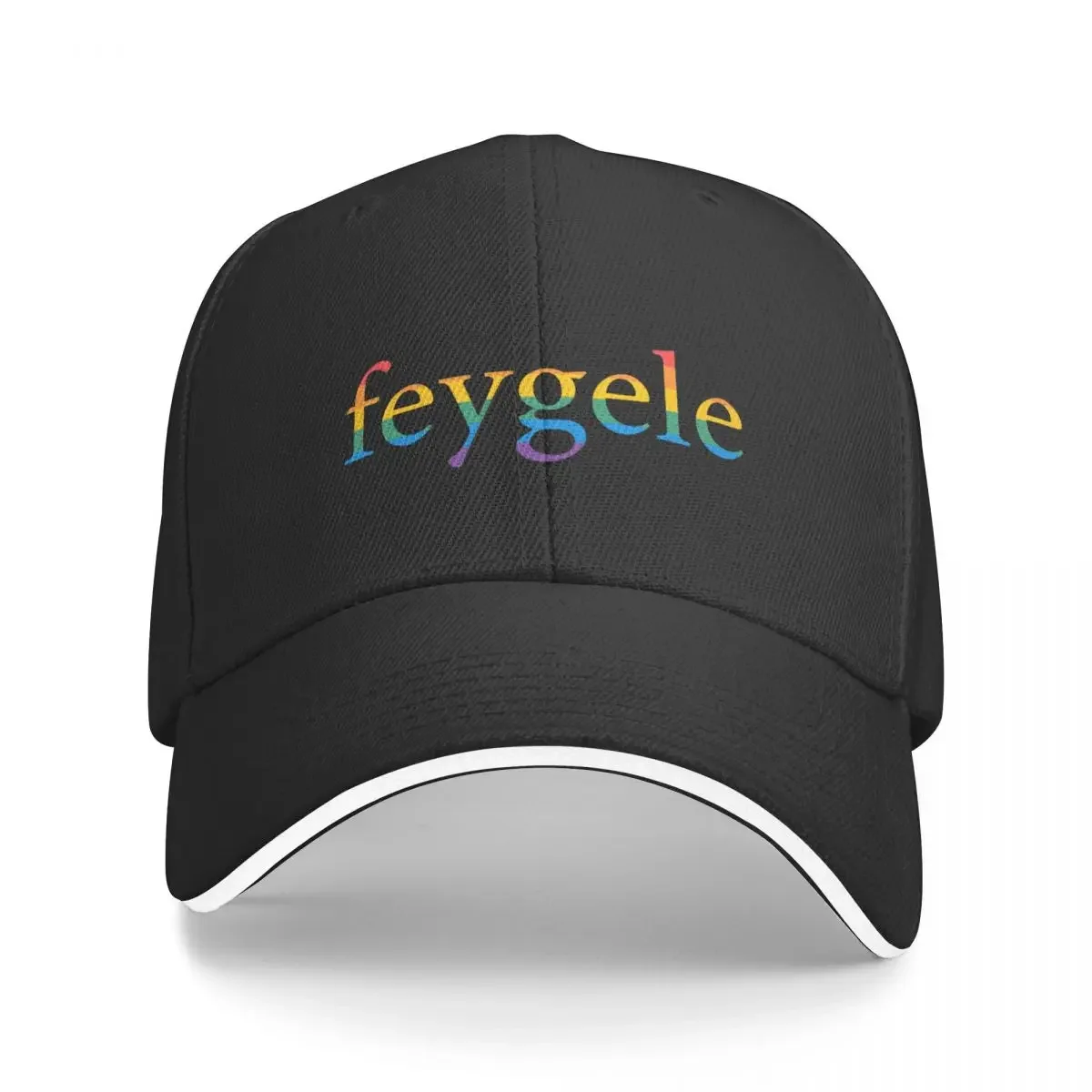 LGBTQ PRIDE Yiddish T-Shirt - feygele Baseball Cap Fashion Beach Rave Snap Back Hat Horse Hat Girl'S Hats Men's