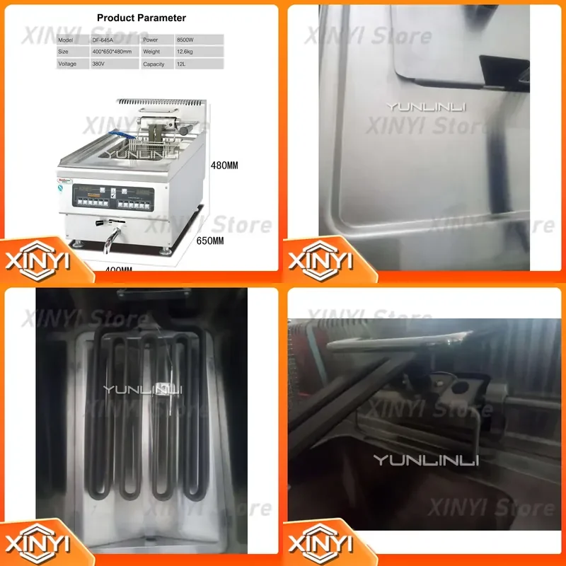 Electric Deep Fryer for Commercial Use Intelligent Control Single-Tank Electric Frying Machine