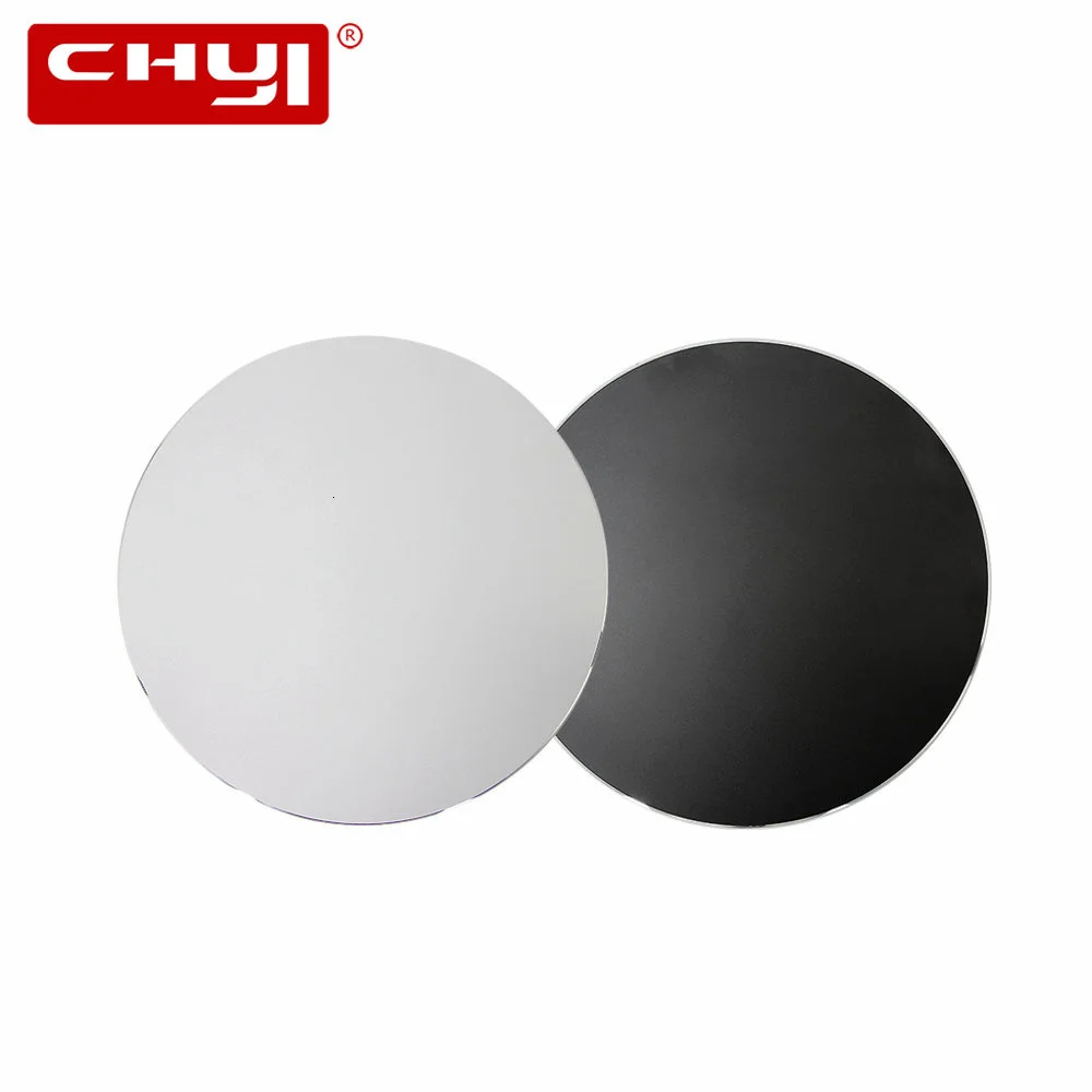 

CHYI Gaming Mouse Pad Round Waterproof Mouse Mat Metal Aluminium Alloy Mousepad Office Desk Mat For Laptop Computer Accessories