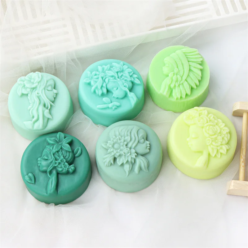 Forest Girl Flower Fairy Silicone Soap Mold DIY Elf Angel Girl Candle Resin Plaster Handmade Soap Wax Clay Art Craft Home Decor