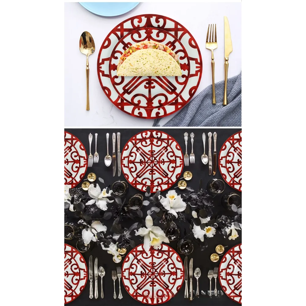 

2 шт., набор скандинавских железных керамических тарелок в западном стиле, свадебная десертная тарелка, ежедневная тарелка с фруктами, костяной фарфор, кофейная чашка