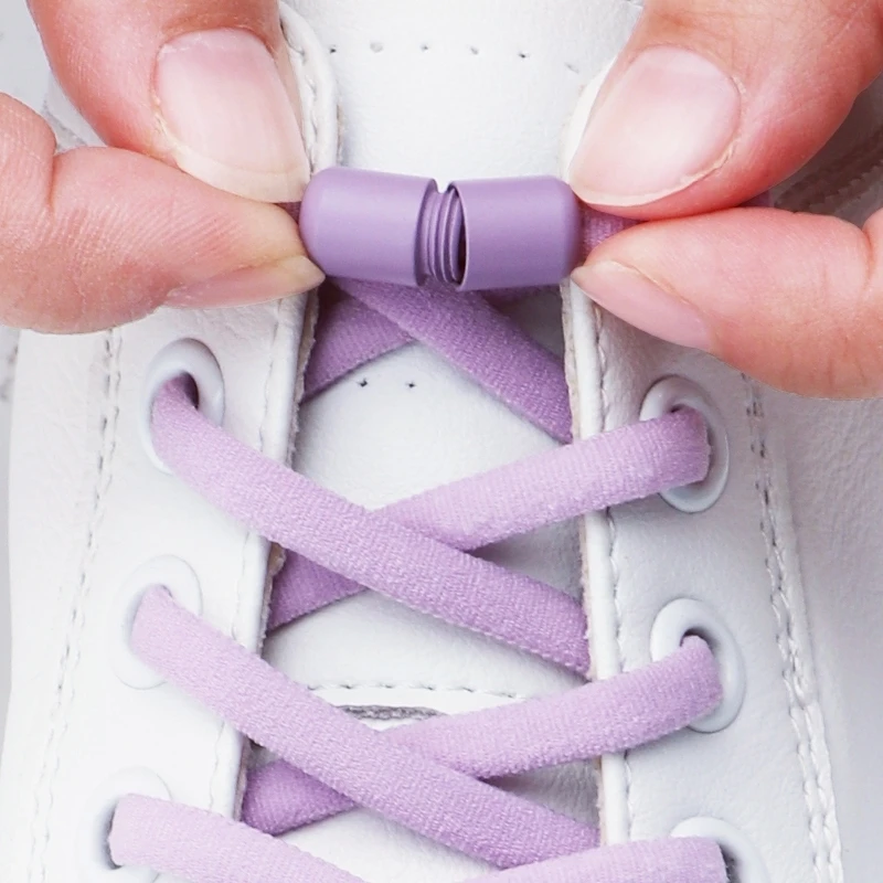 1 Pair Capsule Lock Shoelace Without Ties Sneakers No Tie Shoe Laces Children Adults Quick Lace on/Off Shoelaces for Shoes New