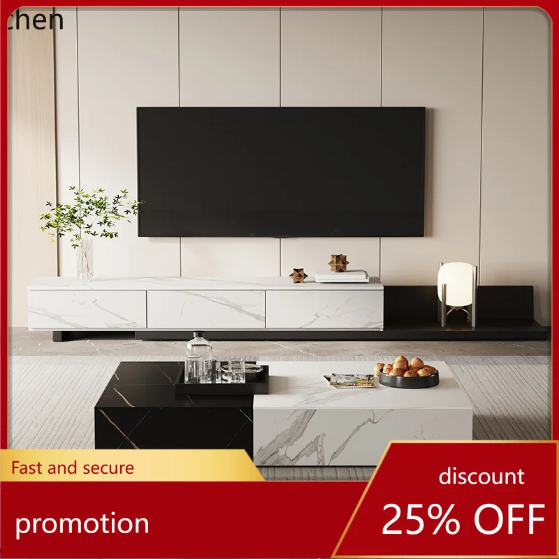 

YFY Rectangular Rock Plate Coffee Table Large and Small Apartment Living Room Coffee Table Table