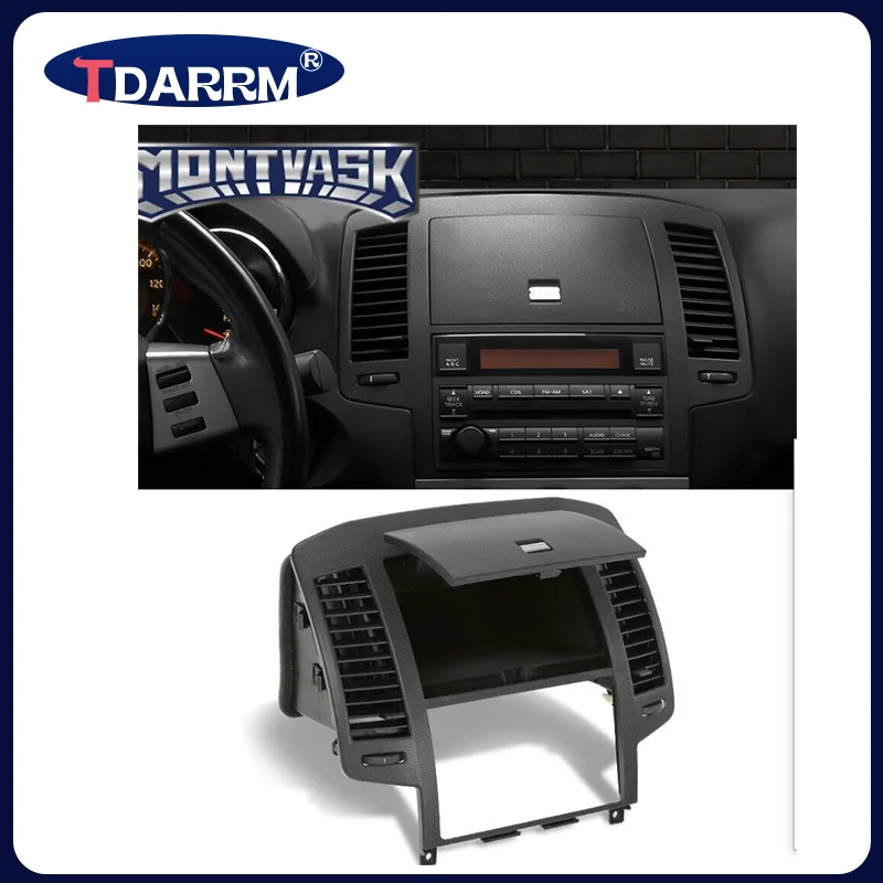 For Nissan Altima 2005 to 2006 Third Generation Facelift Center Dash Radio Bezel Decorative Wearproof Replacement view 4