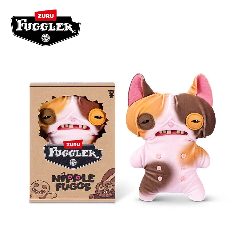 

New Fuggler Nipple Fuggs Series Soft Plush Doll Toys Button Style Teeth Monster Ugly Kawaii Cartoon Friend Chlidren Hot Gifts