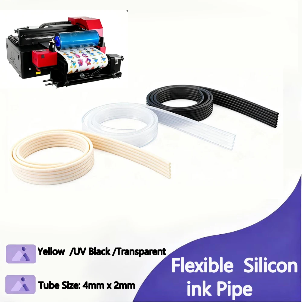 ثلاثة أنواع مرنة سيليكون الحبر أنبوب المقاومة للتآكل حبر الطابعة Hosing 4*2 مللي متر أنبوبة لينة ل DTF التسامي الصباغ UV الحبر #2