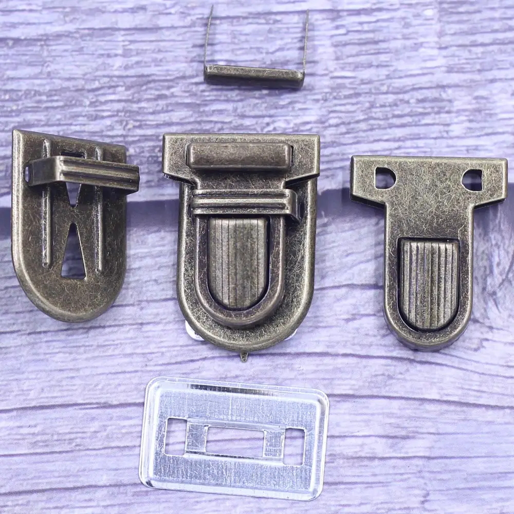 Press Locks Kiss Clasps Hardware Alloy T Classic Bronze Tone For Shoulder Purse Leather Luggage Bags DIY Accessories 34x25mm image 6