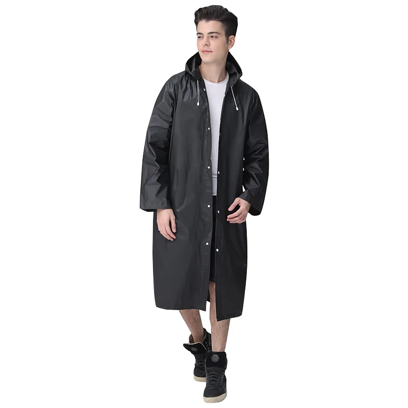 أزياء الرجال في الهواء الطلق معطف واق من المطر سميكة الصيد المحمولة اضافية كبيرة الحجم الكبار طويلة للماء المعطف في الهواء الطلق المشي لمسافات طويلة سترة المطر #3