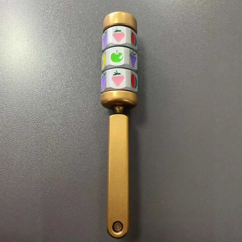 メタルフィジェットローラースピナー磁気プッシュコインラッキーホイールプルフィンガートップスピニングトップチップフライホイールEDCストレス解消玩具