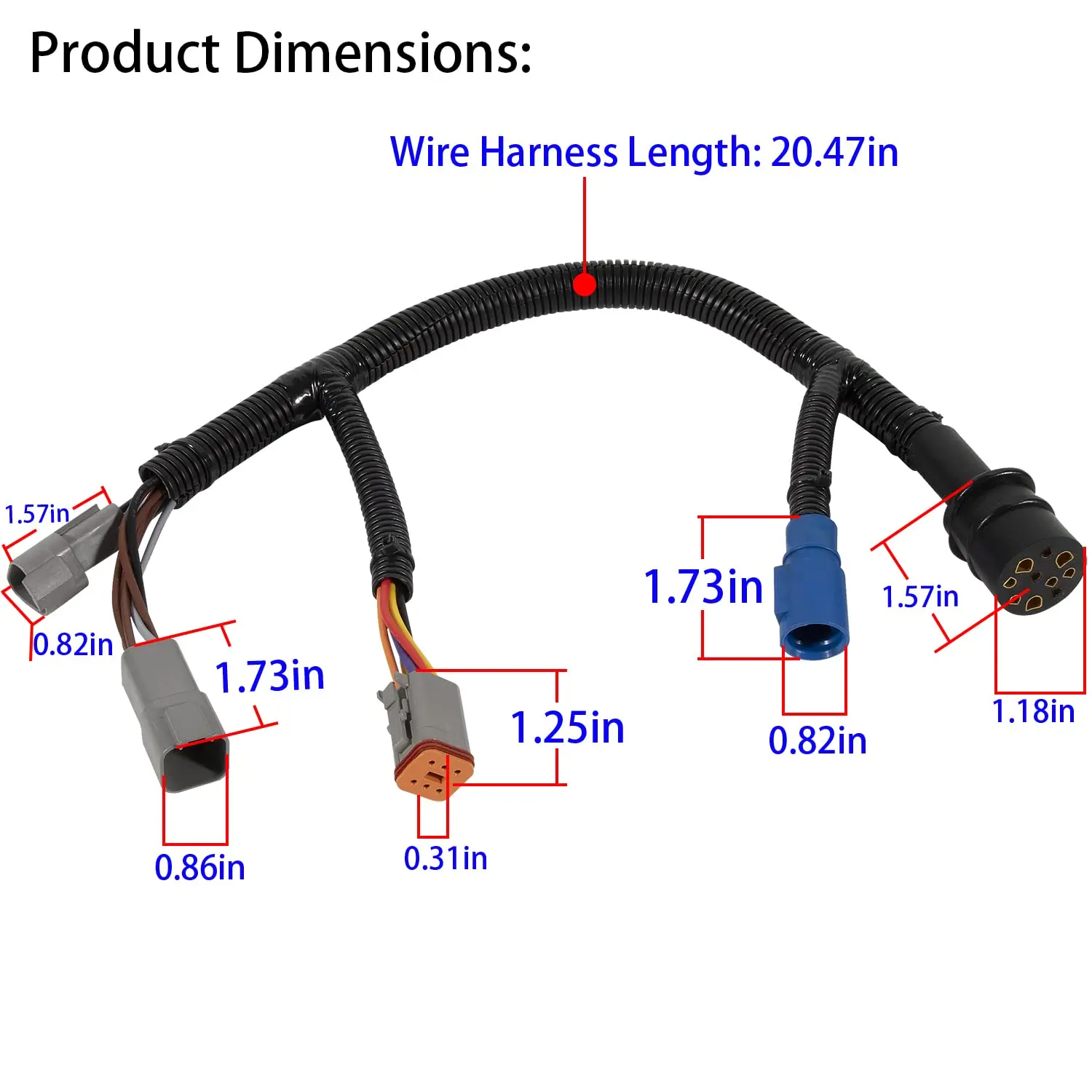 TML 423-6344 Engine Adapter Harness for 1976-1995 Johnson/Evinrude Engine Conversion to New Controls Boat Accessories Marine