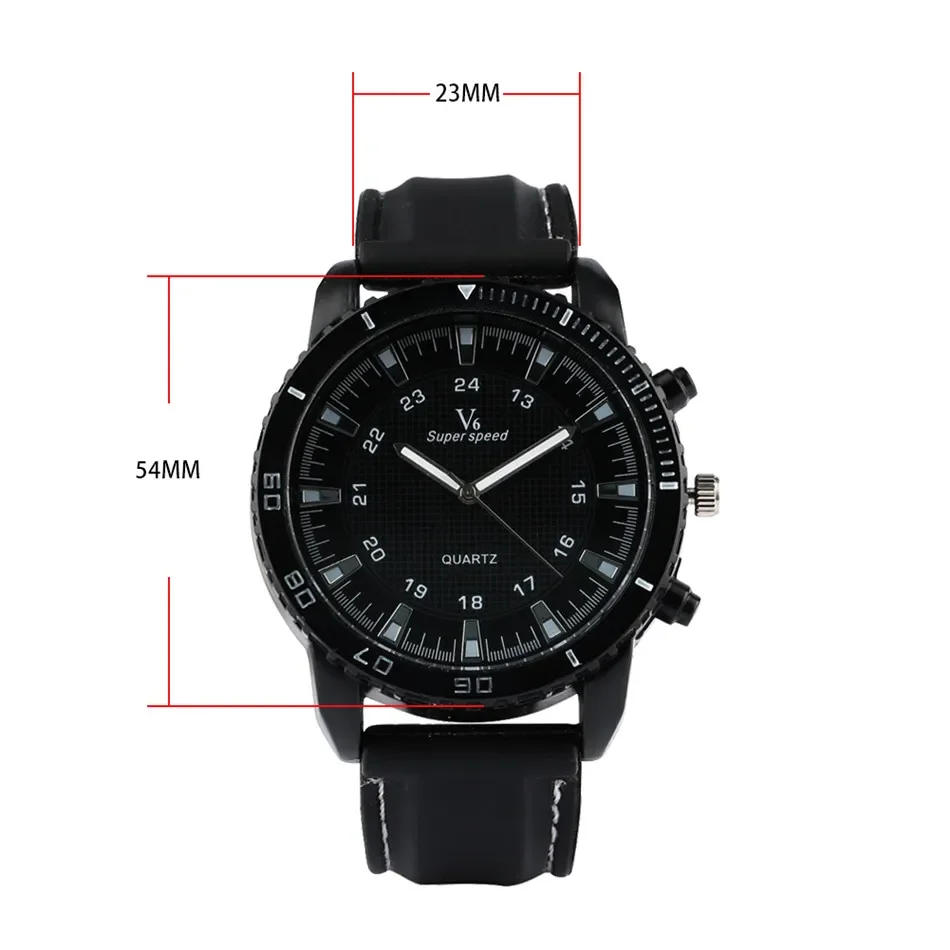 Luminous Hands Big Dial Couple Silicone Band Couple Watches Black/White Dial Sport Fashion Lovers Watches Quartz Movement