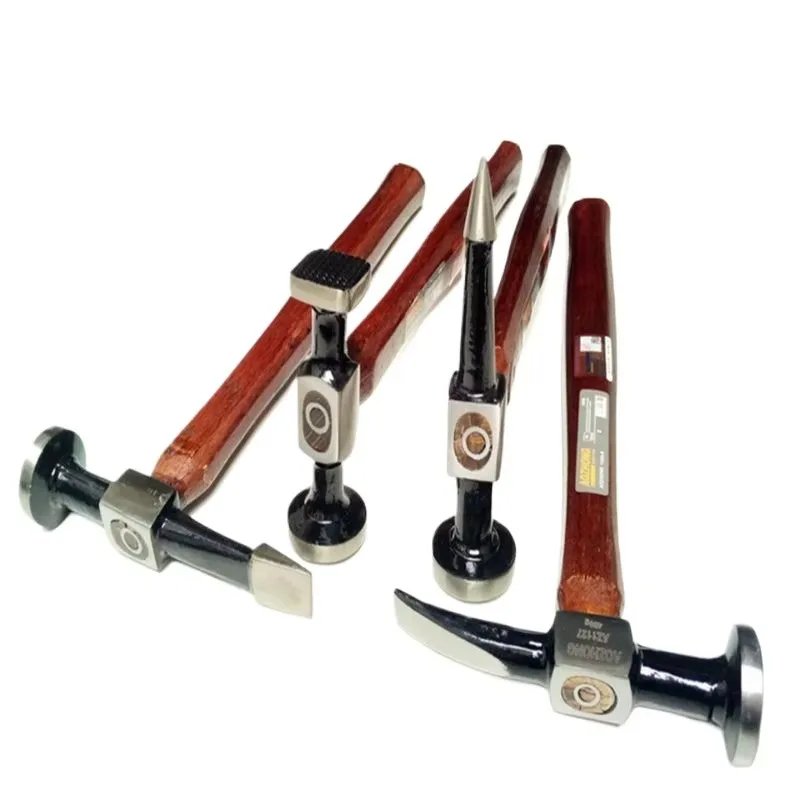 Martello multifunzionale per lamiera Strumenti professionali di riparazione auto ad alto tenore di carbonio Martello Utensili manuali meccanici per la lavorazione del legno automobilistici