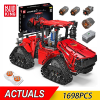 NEW 1698Pcs Technical Pneumatic Crawler Tractor Building Block MOC-35270 Tractor Assembly Model Bricks Toys For Kids Gifts
