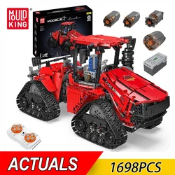 NEW 1698Pcs Technical Pneumatic Crawler Tractor Building Block MOC-35270 Tractor Assembly Model Bricks Toys For Kids Gifts