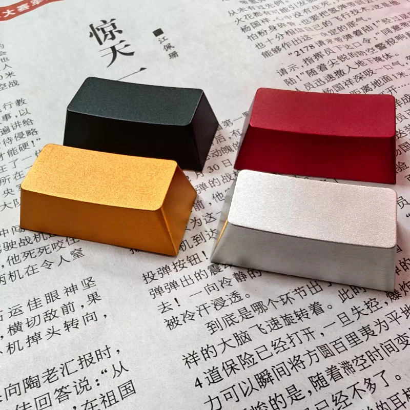 Aluminum Alloy Metal Keycap Customized Cnc Cherry Profile R1 R2 R3 R4 Blank Keyboard Caps for Mechanical Keyboard Accessories