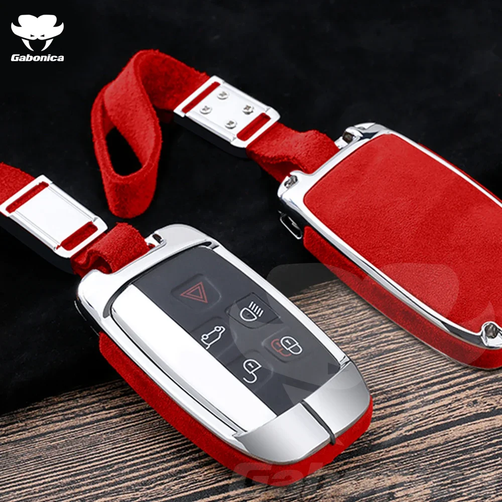 Zinc Alloy Leather Car Key Case Cover Shell For Land Rover A9 Range Rover Sport Evoque Freelander 2 Jaguar XE XJ XJL XF CX16 V12