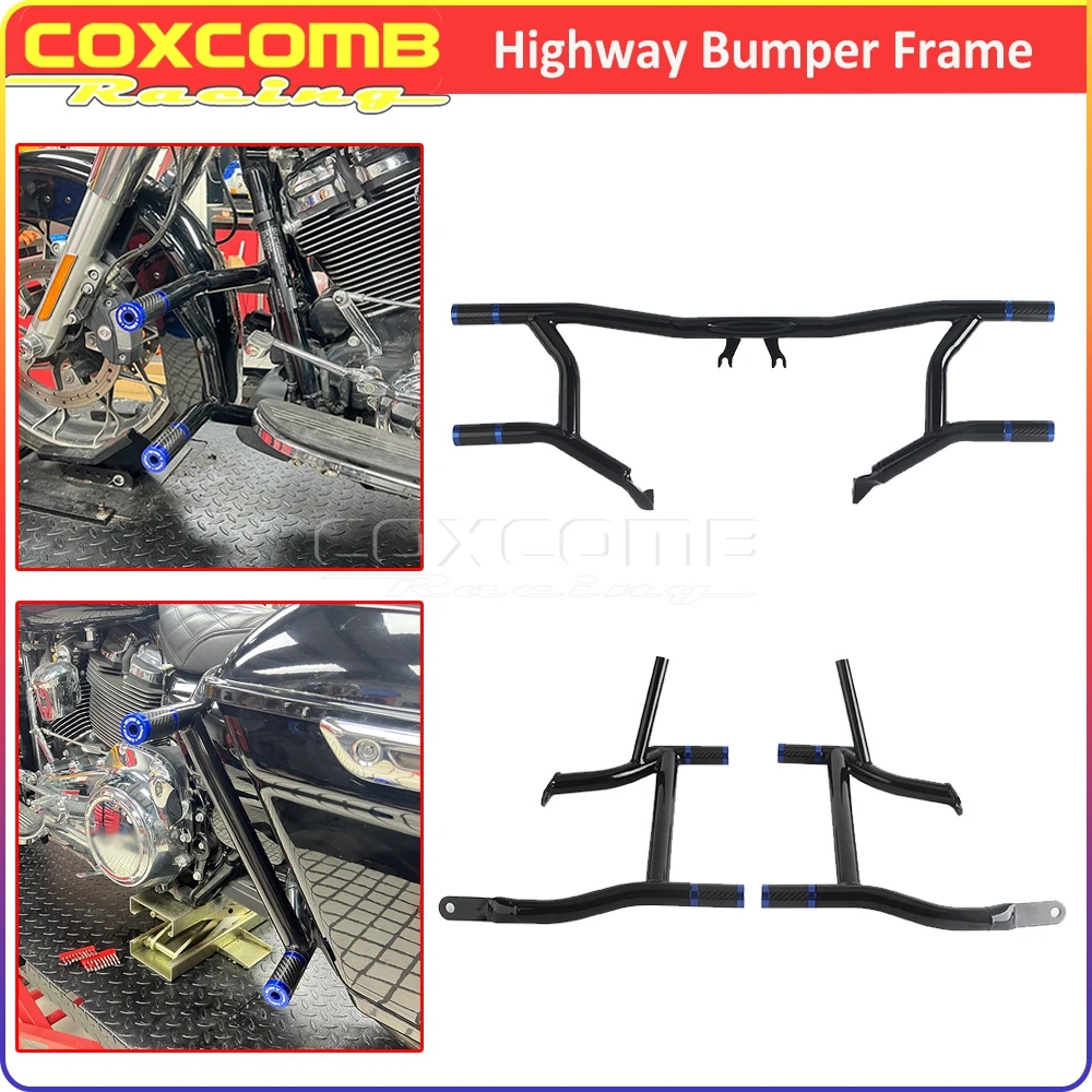 Motorcycle Front Rear Highway Bumper Frame For Harley Touring Street Glide FLHX 117 ST FLHXST Special FLHXS CVO FLHXSE Crash Bar