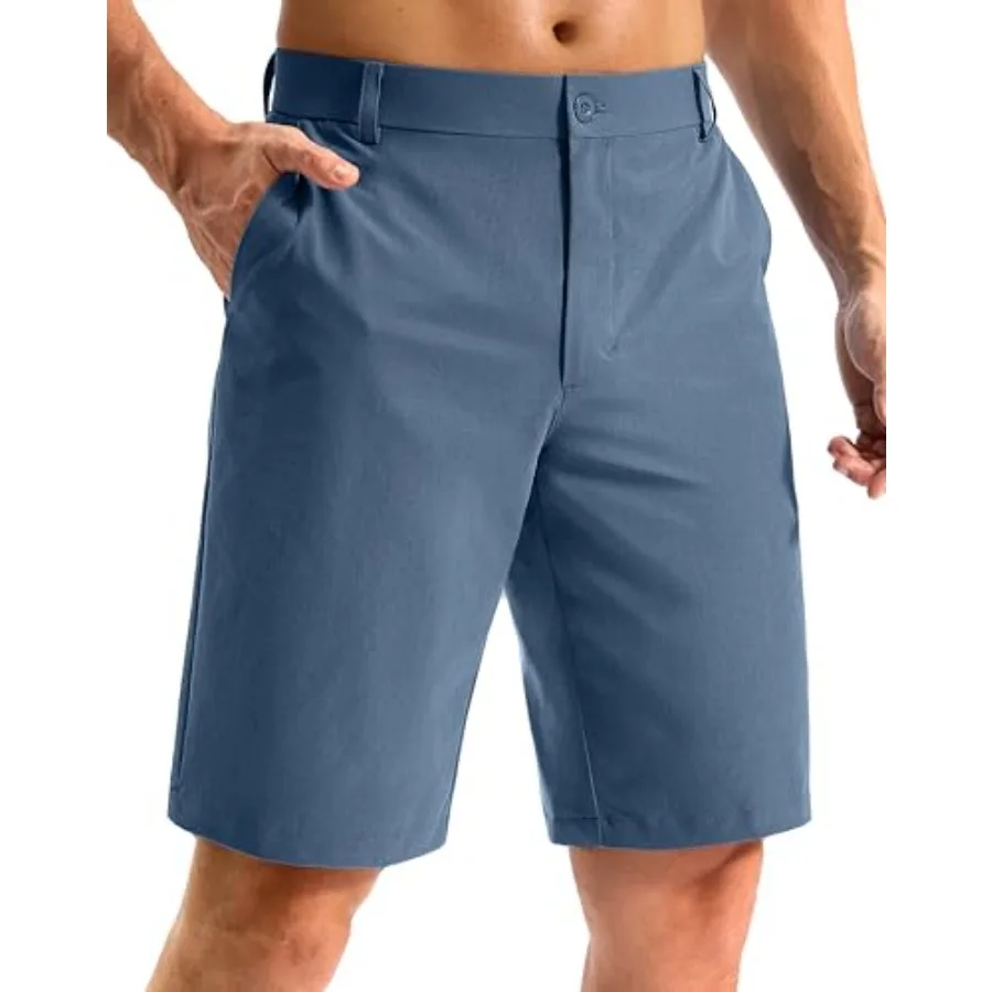 

Мужские классические шорты для гольфа с 5 карманами, длина по внутреннему шву 11 дюймов, эластичные, легкие, быстросохнущие, для повседневной носки и работы.