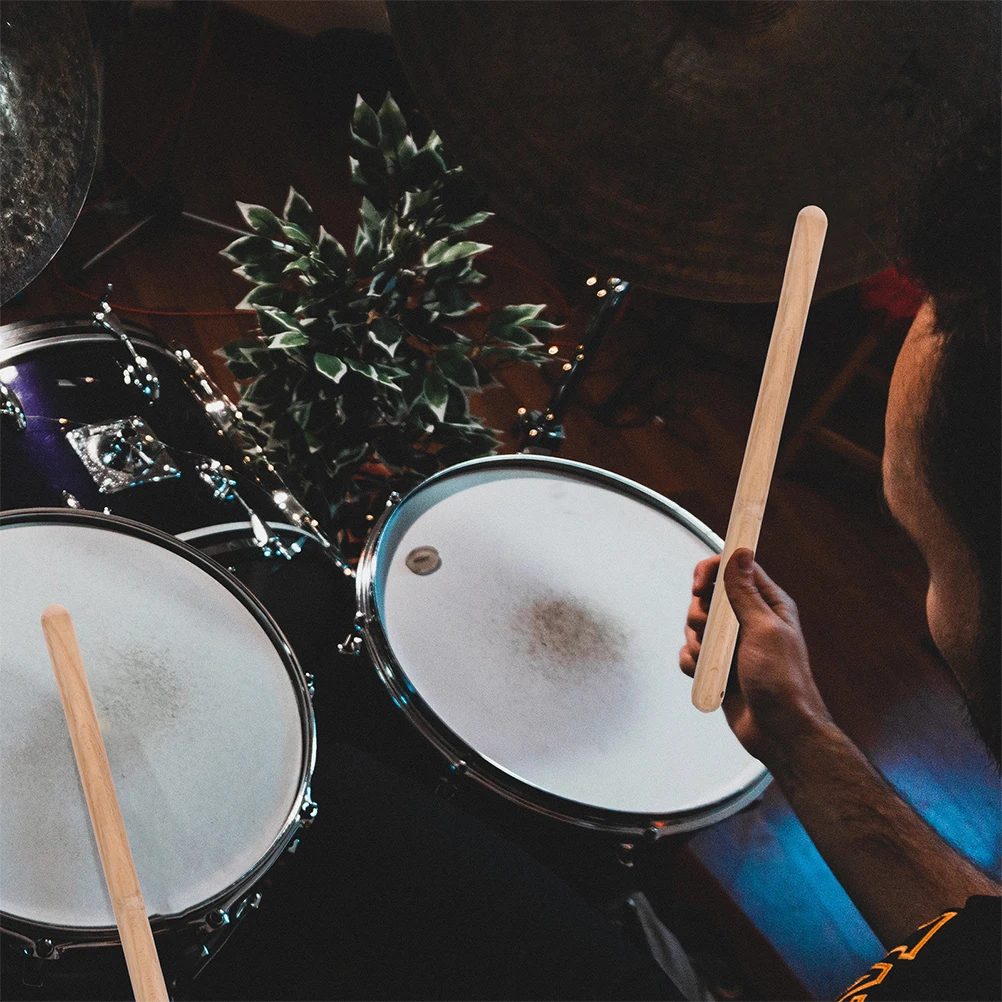 

4pcs Drumsticks 32CM Beech Wood Medium Drum Hammer Sticks Portable Durable Percussion Snare Accessories