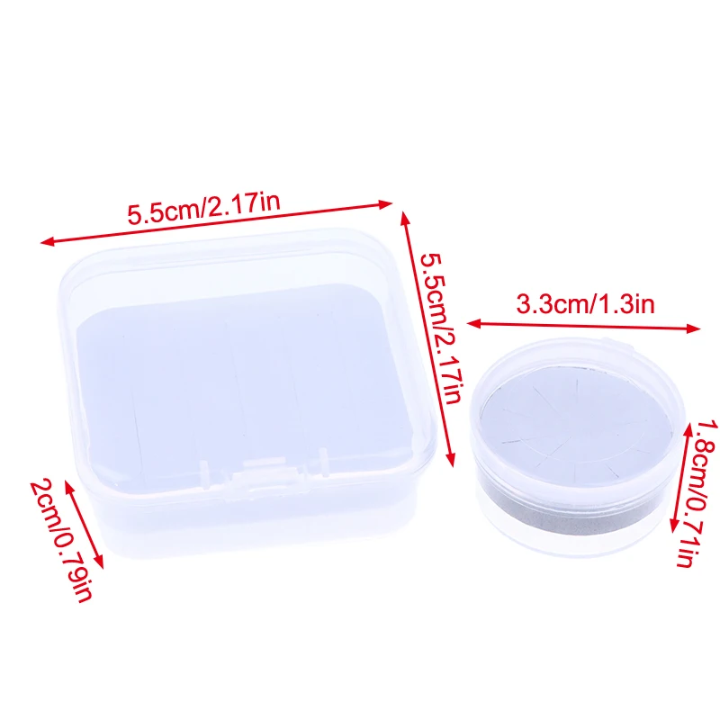 5 قطعة صندوق صيد ذبابة شفافة مستديرة/مربع تصميم رغوة إدراج أنواع صغيرة من البلاستيك تخزين صغير صندوق معالجة الصيد