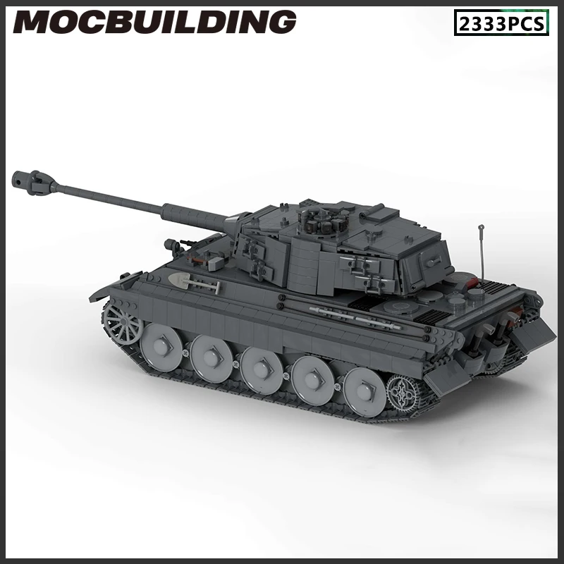 MOC Building Blocks Heavy Tank Tiger B Kingtiger modello mattoni fai da te assemblaggio creativo giocattolo regalo di natale regali di compleanno