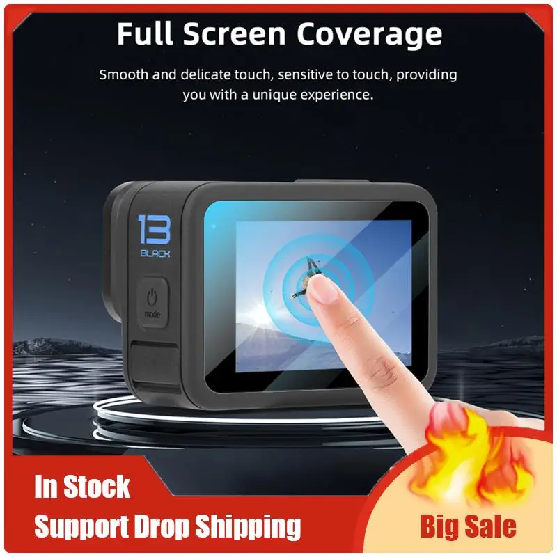 Le migliori offerte per Gopro Hero 13 Protezione per obiettivo schermo Accessori per pellicole antigraffio in vetro temperato trasparente