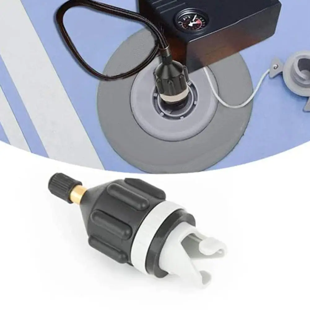 1PC Universal Electric Pump Adapter for Kayak SUP Inflatable Boat Air Valve Conversion Nozzle with Quick Connect Design