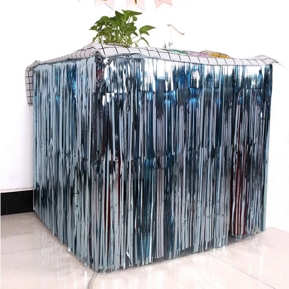 X 75cm Tisch rock haltbarer selbst klebender Tisch rock Metallic folie Quaste Tisch rock elegante Party dekoration für Bankette