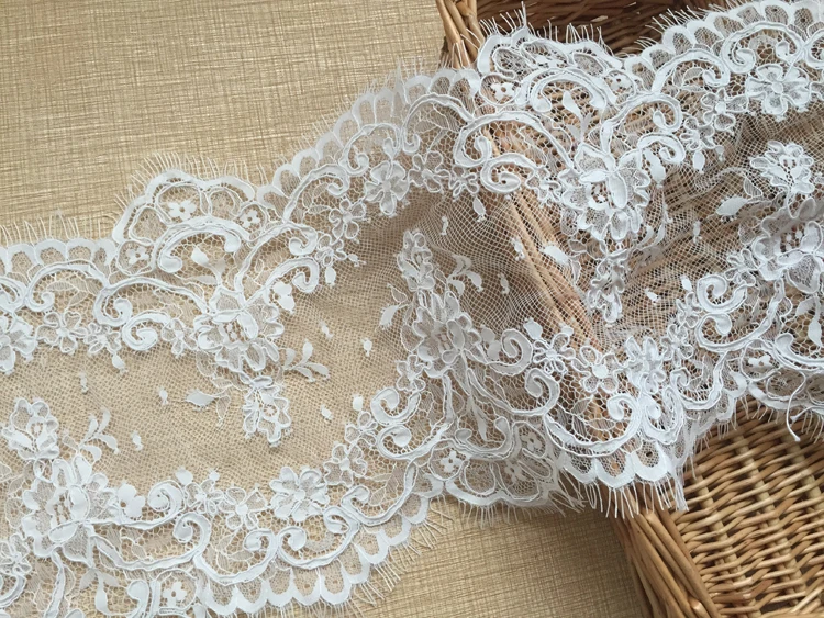 

3 Yards New Embroidered Eyelash Lace, Used As Lace Accessory for Handmade Wedding Production Background Decoration Accessories