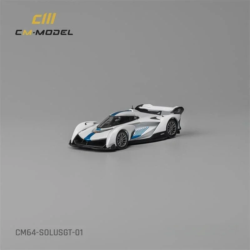 CM MODEL 1:64 SolusGT รถโมเดลเหล็กสีน้ําเงินขาว