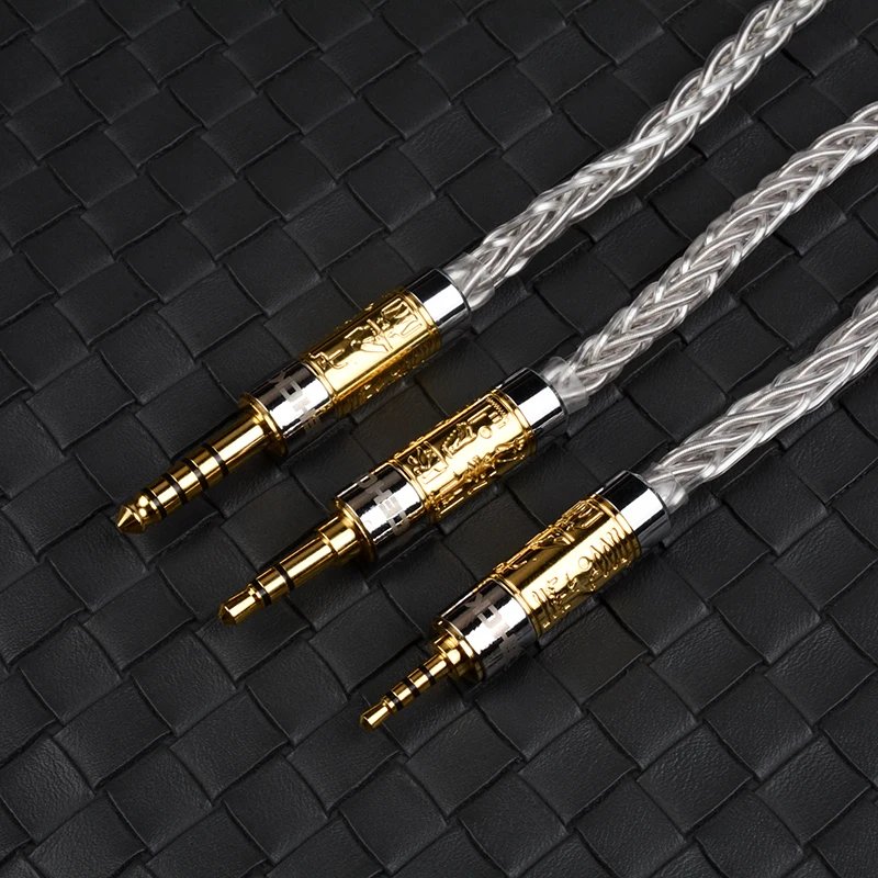 NICEHCK MoonGod IEM Cable Silver Plated Furukawa Copper Earphone Wire 0.78mm 2Pin/N5005 Pin/MMCX for NX8 Rockies N5005 Earphone