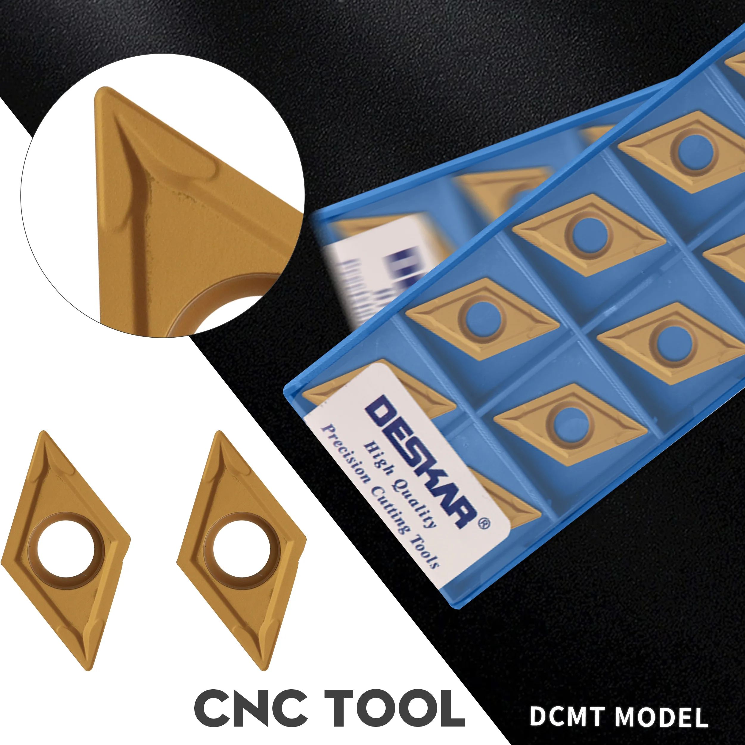 

DCMT11T304 LF9018 DCMT11T308 LF9018 Internal Turning Tools Carbide Inserts CNC Lathe Tools Cutting Blade , For Processing Steel