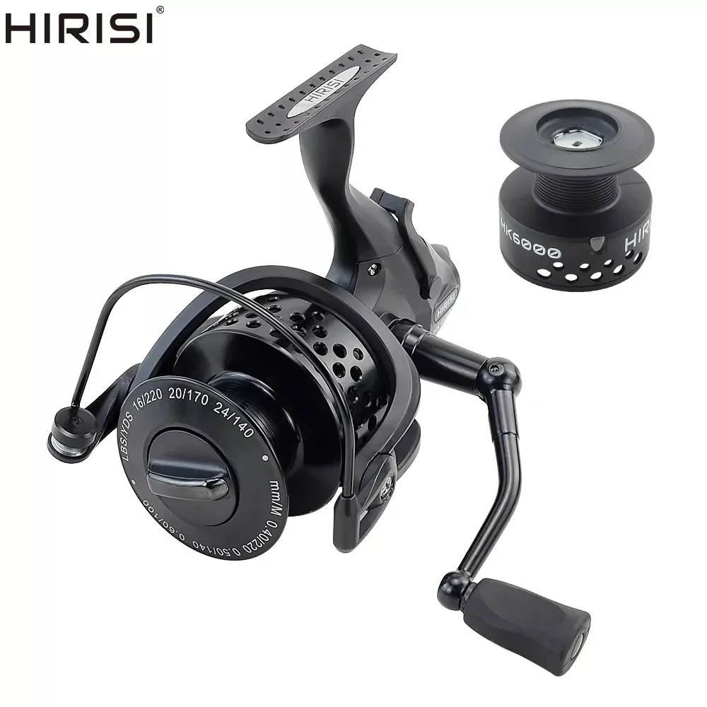 Hirisi Carp Fishing Reel 7+1 Ball Bearing Spinning Reel  Free Spool HK Fishing Accessories