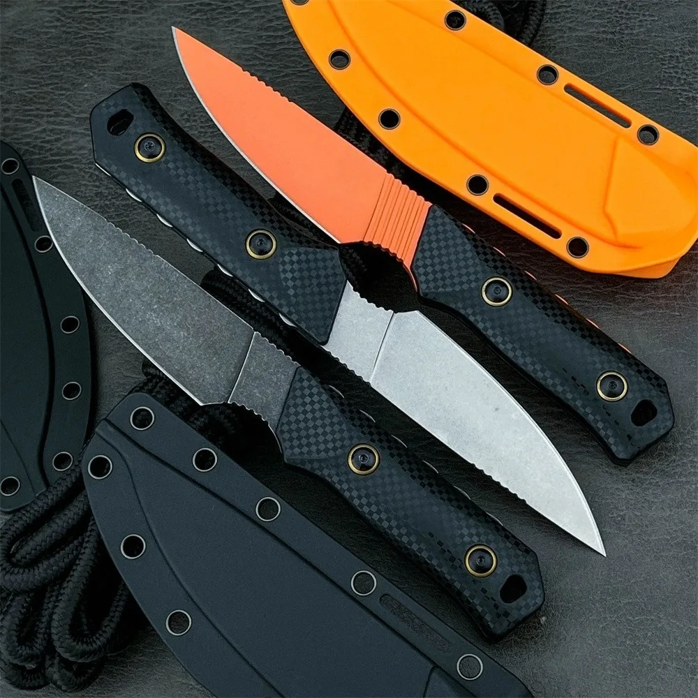 

Hidden Canyon Hunter Outdoor Straight Knife, D2 Fixed Blade, Nylon Fiber Handle, with Sheath Camping Hunting Tactical EDC Tool