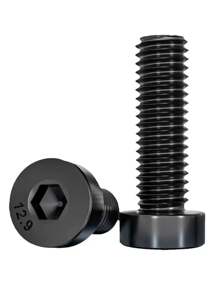 Din7984 12.9 Level Black Carbon Steel Hexagon Socket Cap Screws With Low Thin