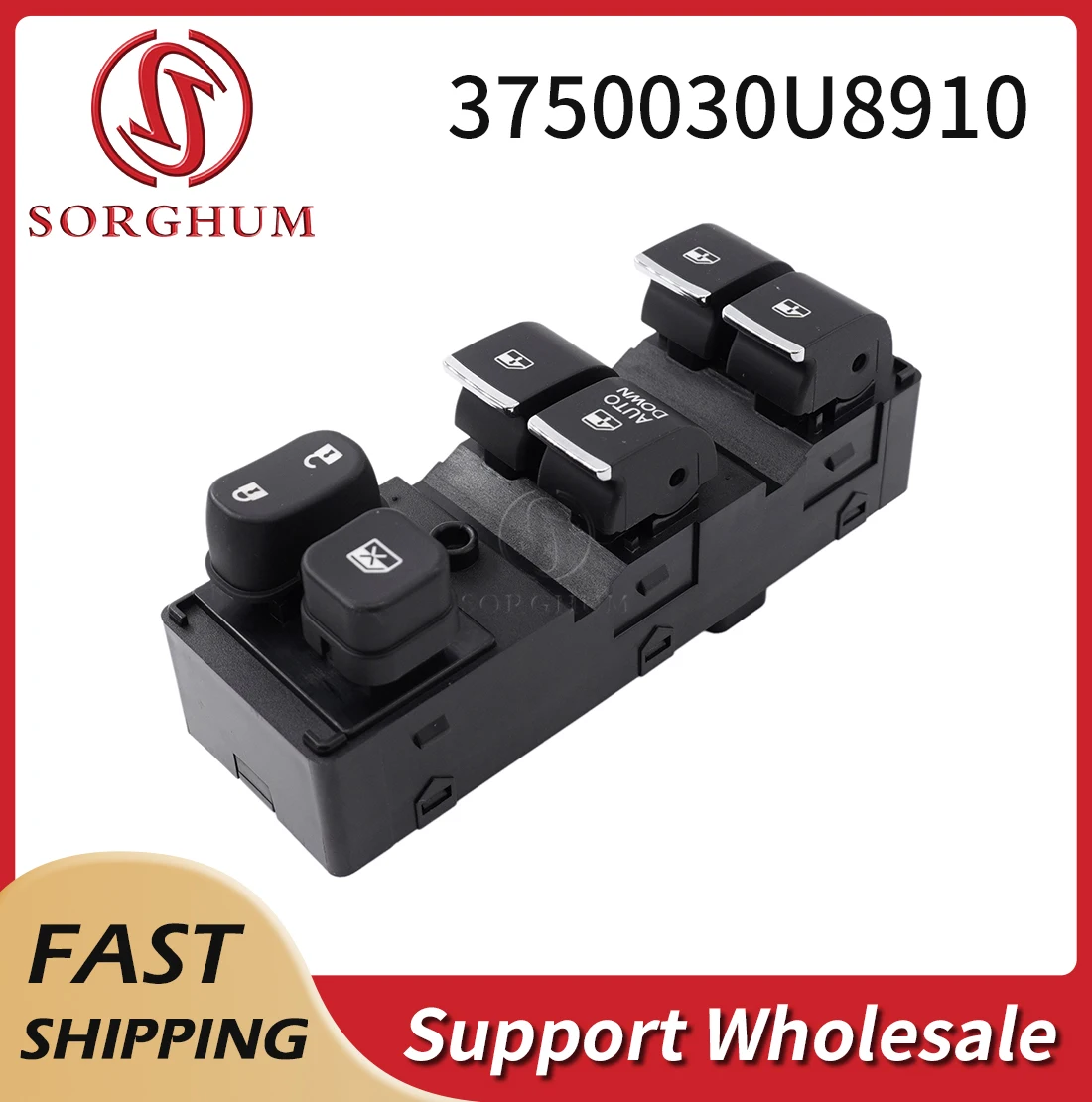 Sorghum 3750030U8910 LHD Car Front Left Master Electric Power Window Glass Lifter Control Switch Button For JAC S2 750 030U 8910