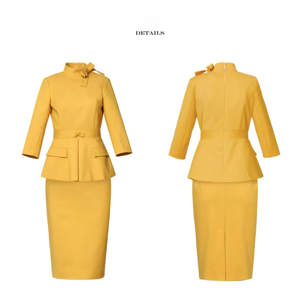 High End Women\'S Clothing Celebrity Temperament President\'S Suit Fashion Stewardess Professional Dress Goddess Fan Formal Dress