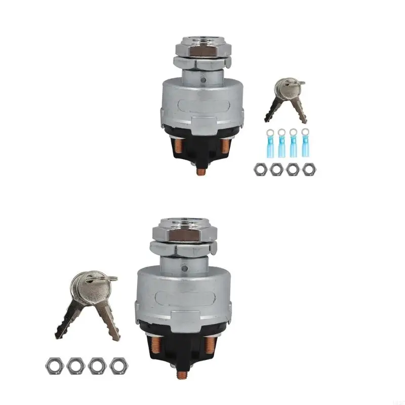 U13C 12 فولت سيارة الإشعال اسطوانة التبديل قفل 2 مفاتيح 4 موقف عالمي للجرارات