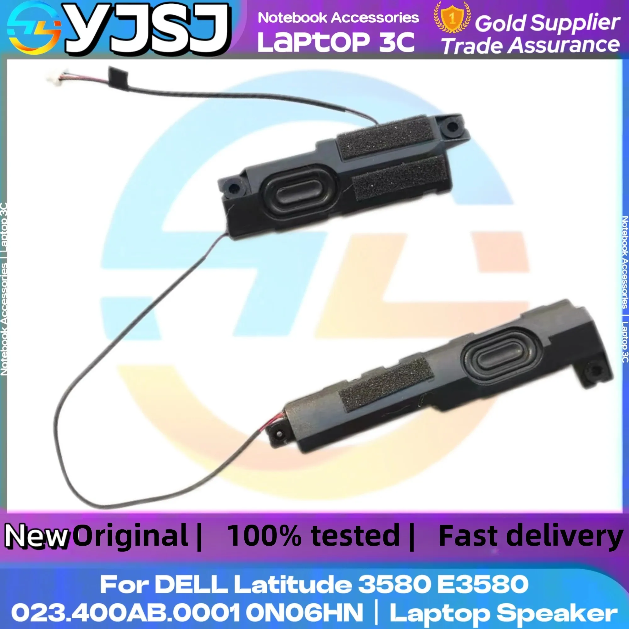 

NEW GENUINE Original Laptop Speaker For DELL Latitude 3580 E3580 built-in speaker 023.400AB.0001 0N06HN Built in horn audio