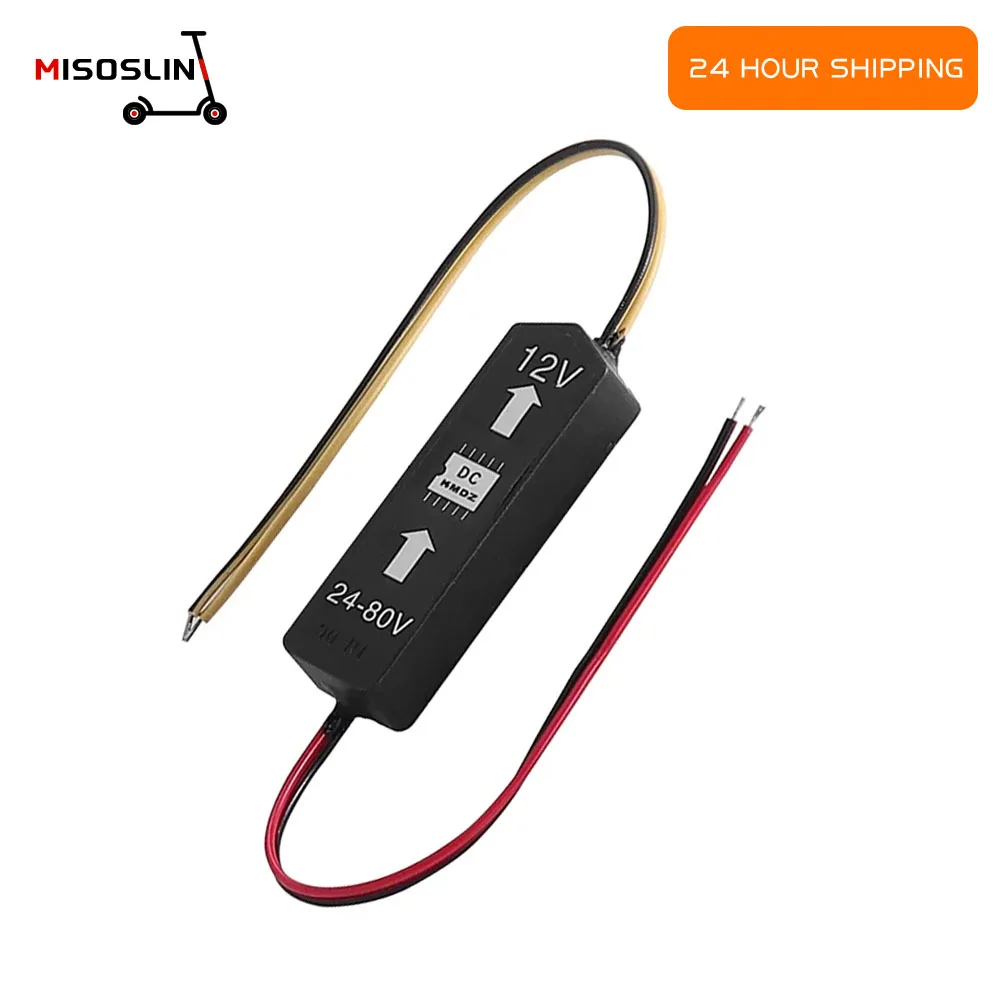 DC 12V 24V~80V Converter Transformer Universal Parts for Citycoco Electric Scooter /Chinese Harley Scooter Modified Accessories