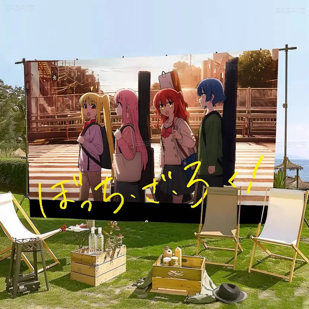 Anime Bocchi The Rock Anime-Flagge für Wohnzimmer, Zuhause, Wohnheim, Dekoration, Kunst, Heimdekoration, Banner