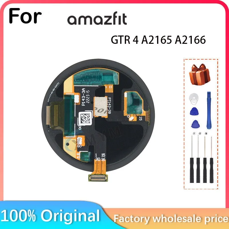 For Huami Amazfit GTR 4 A2165 A2166 LCD Display + Touch Display, For Amazfit GTR 4 A2165 A2166 Amoled Display Assembly