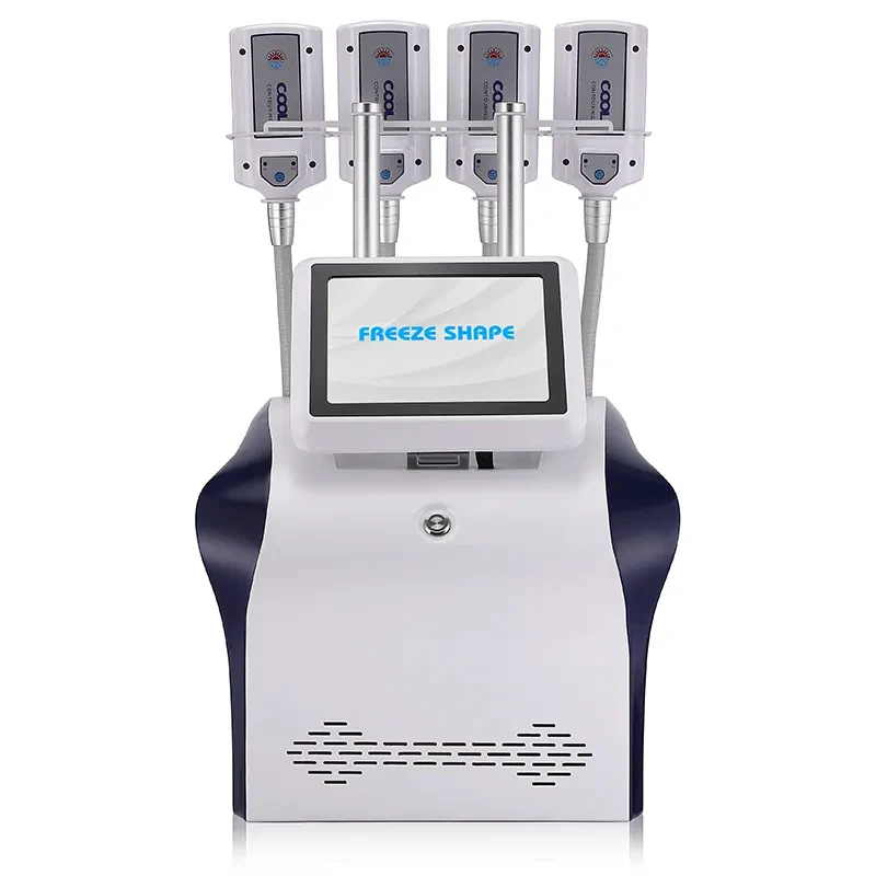 Newest Cryolipolysis Cooling RF EMS Machine for Fat Freezing Anti-cellulite Body Slimming Curve Contouring with 4 Cryo Plates