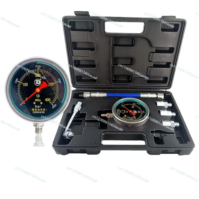 Pressure Gauge High Pressure Gauge Oil Circuit Detection Tool Detector Oil Pump Plunger Stress Testing Table Set